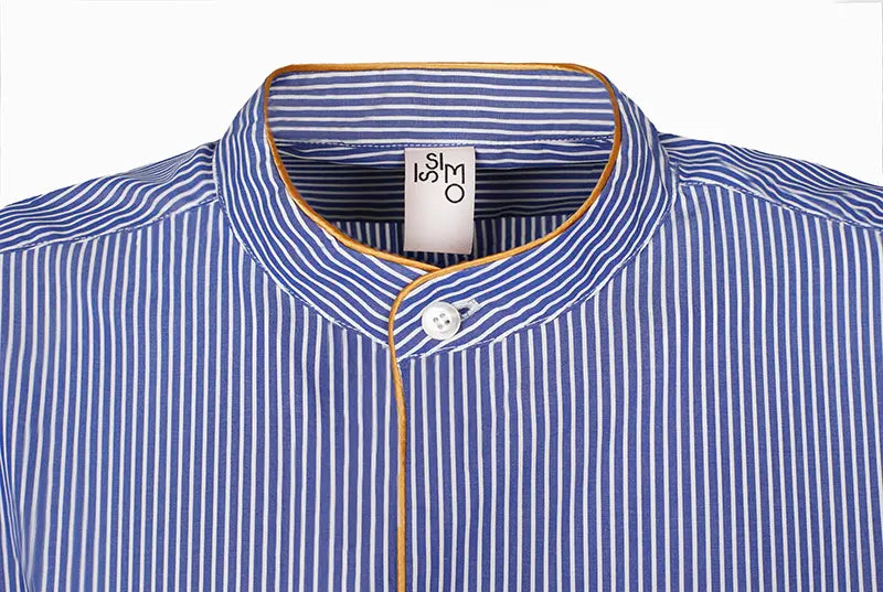 ISSIMO X Schostal Unisex Nightshirt - Ocre & Sky Blue