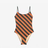 ISSIMO x Lido One piece green and orange striped
