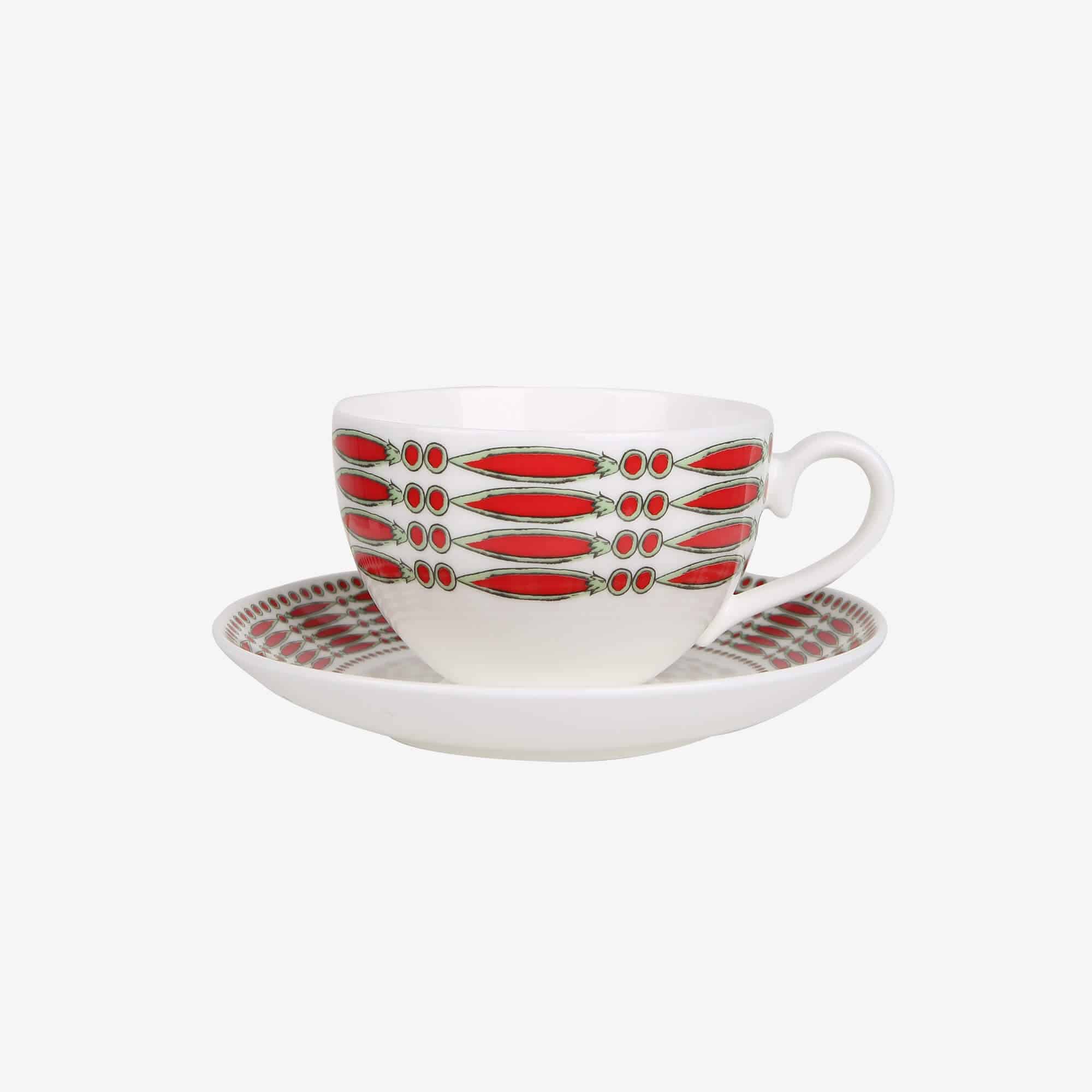 ISSIMO X Villeroy & Boch Peperoncino Tea Cup and Saucer, Set of 2