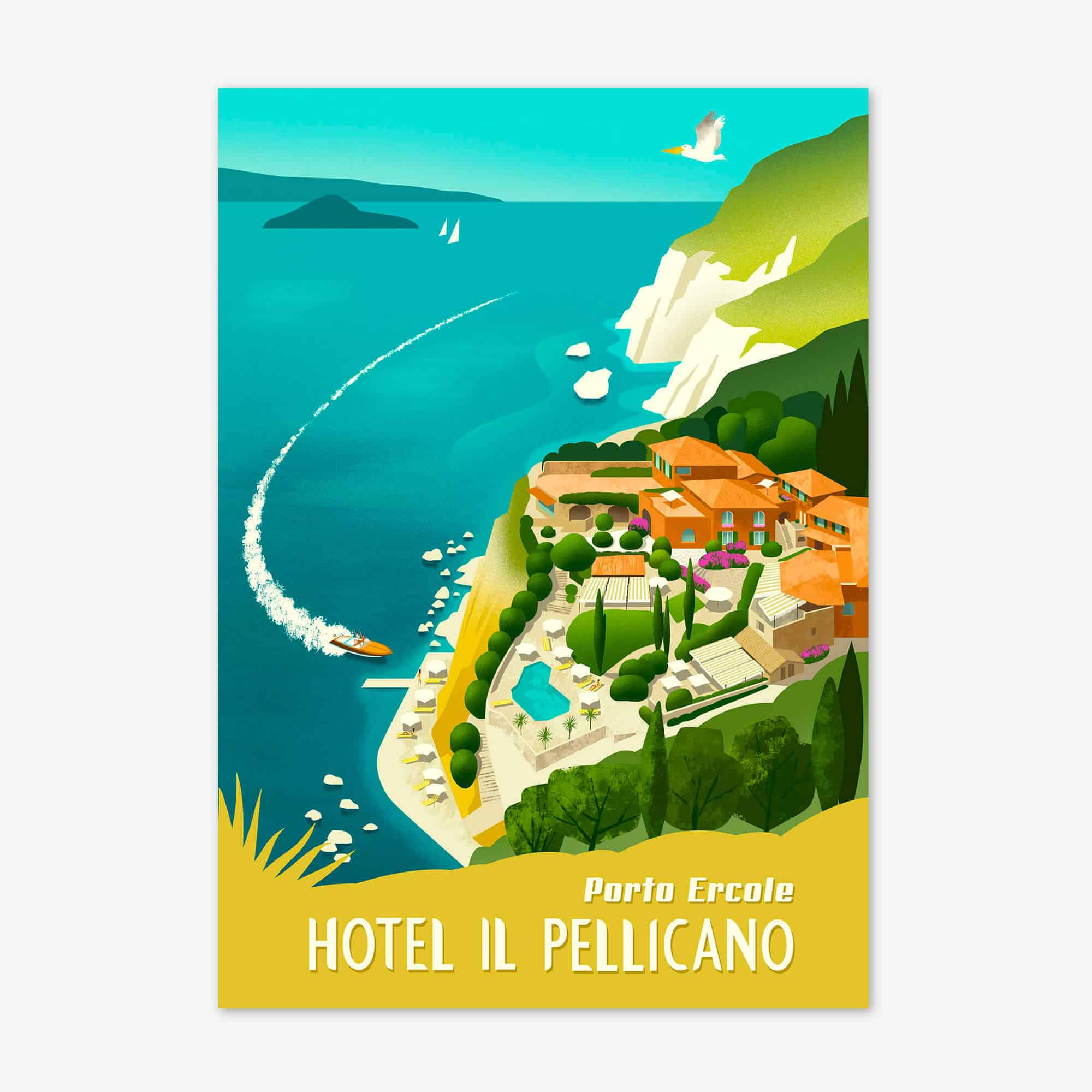 ISSIMO Pellicano Hotels Posters Set of 3