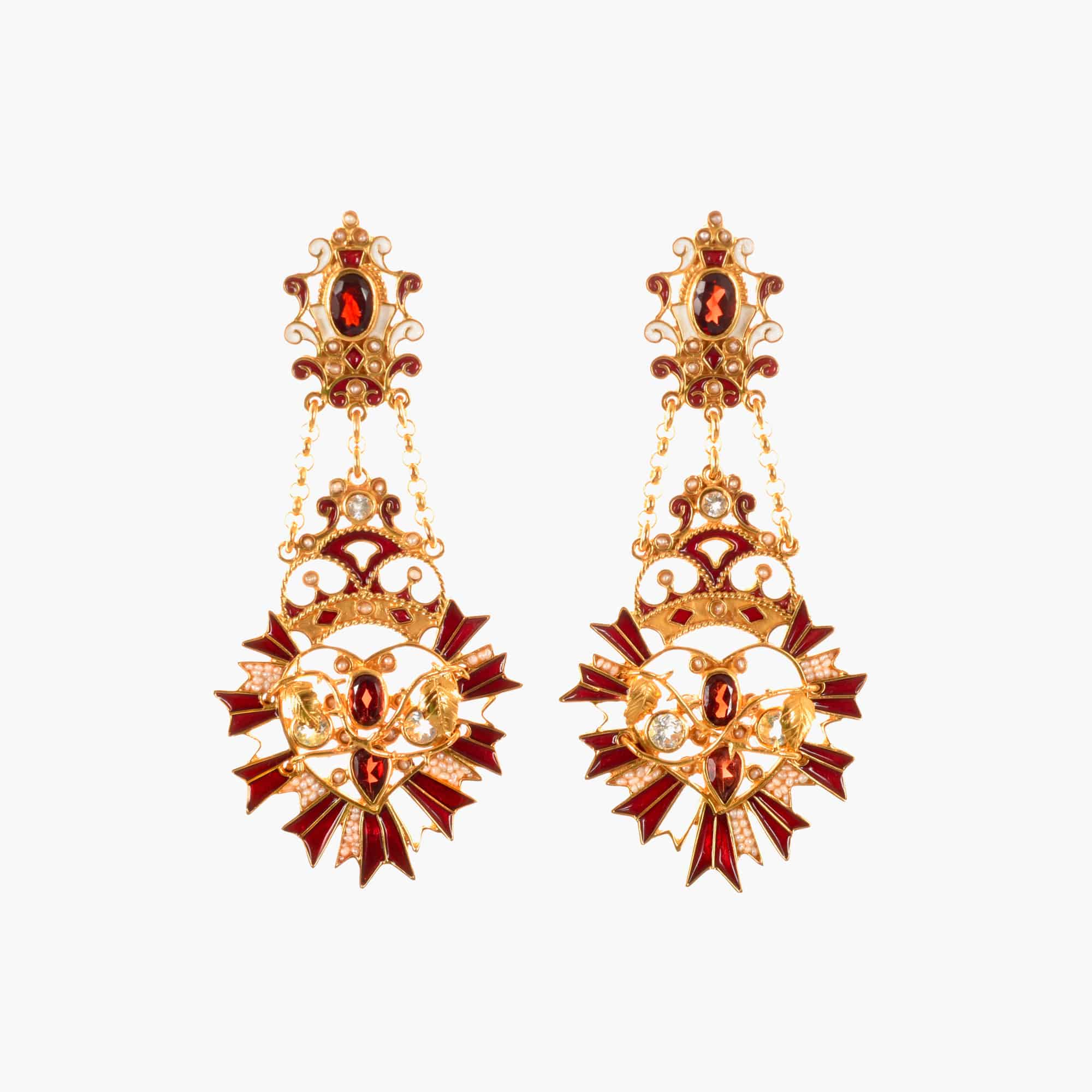 ISSIMO X Percossi Papi Cuore Sacro Earrings