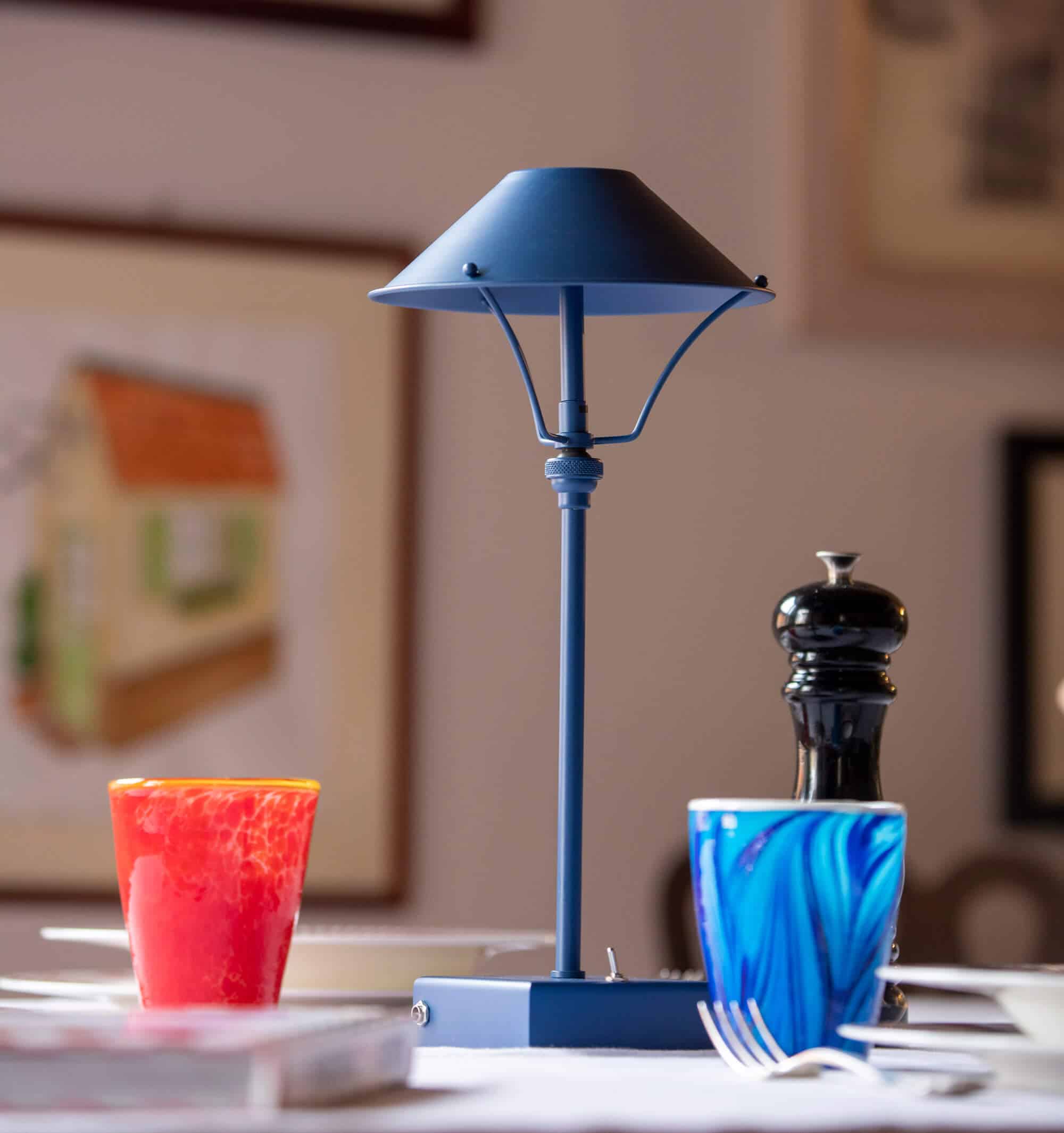 ISSIMO X Anna Lari Ambrina Mezzatorre Blue Lamp