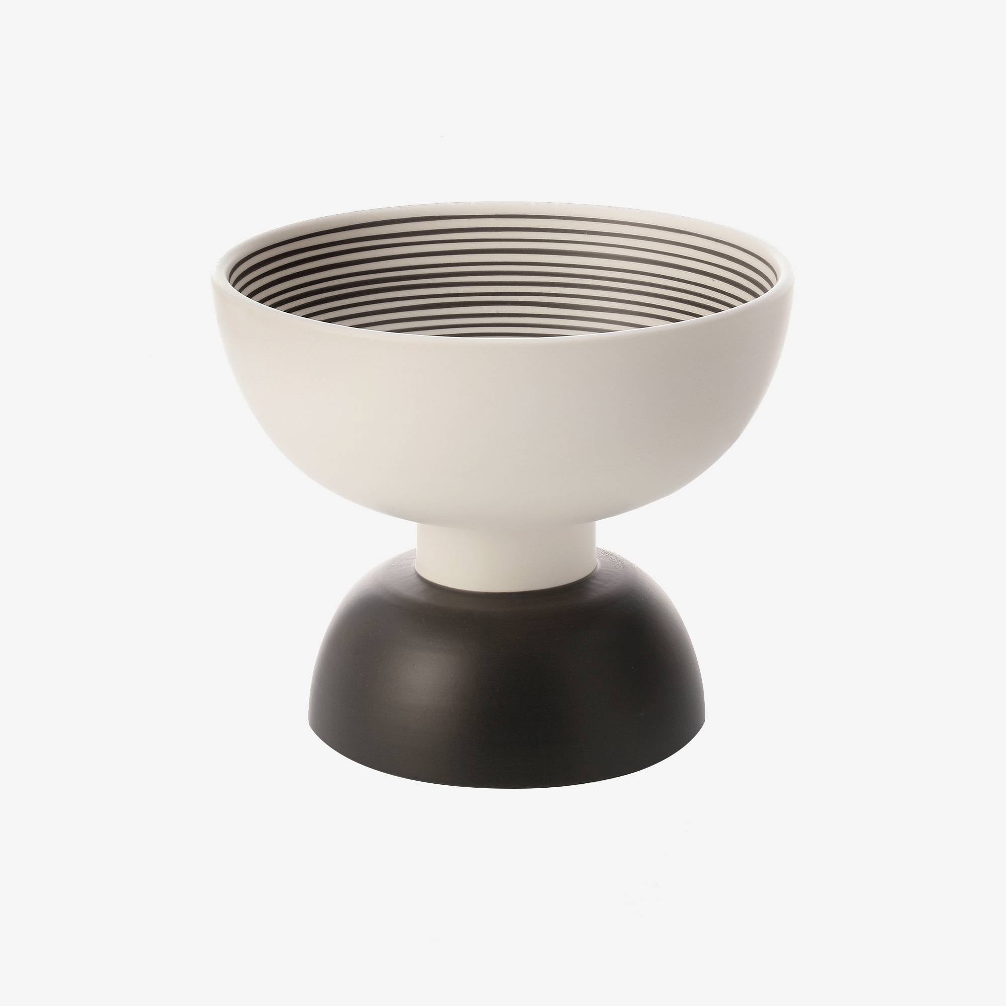 Bitossi Ceramiche Ettore Sottsass Centrepiece Black and white