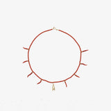 ISSIMO Coral and Gold Necklace