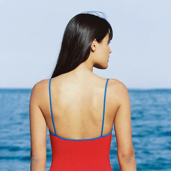ISSIMO x Lido Trentasei One Piece Swimsuit Red & Navy Blue