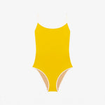 ISSIMO x Lido Cinquantasei Two Piece Swimsuit Yellow and White