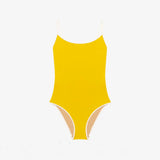 ISSIMO x Lido Cinquantasei Two Piece Swimsuit Yellow and White