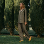 ISSIMO X Schostal Unisex Pyjama - Olive green & Bordeaux