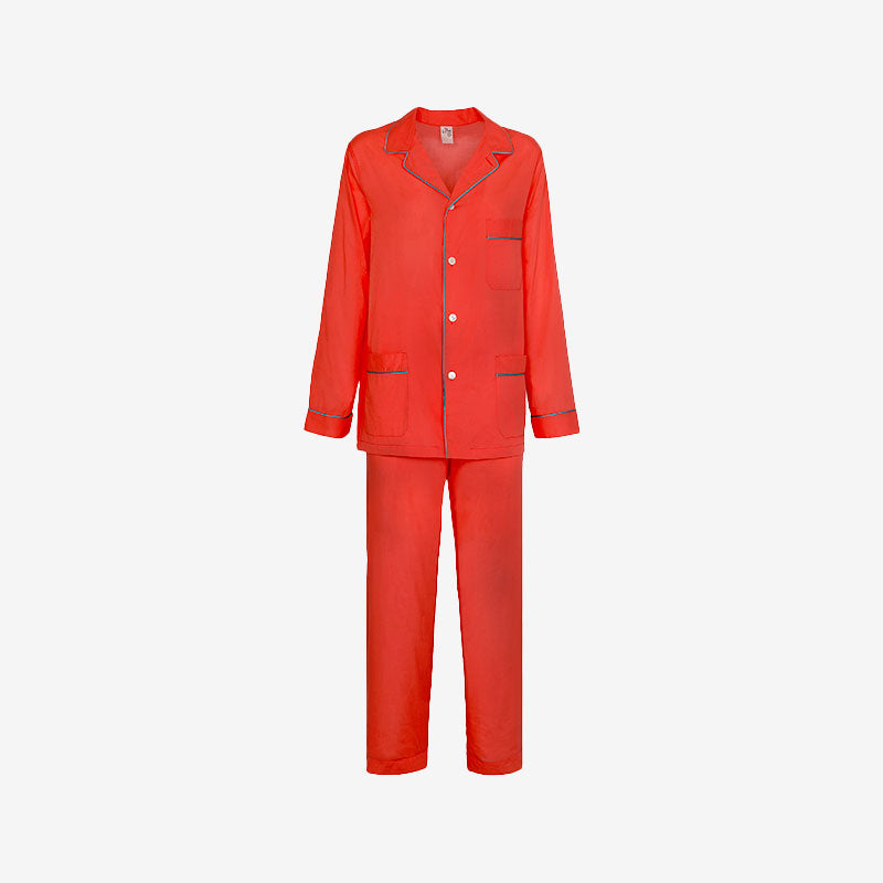 ISSIMO X Schostal Unisex Pyjama - Orange & Turquoise