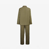 ISSIMO X Schostal Unisex Pyjama - Olive green & Bordeaux