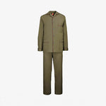 ISSIMO X Schostal Unisex Pyjama - Olive green & Bordeaux