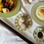 ISSIMO X Villeroy & Boch Striped Bread Plate, Set of 6