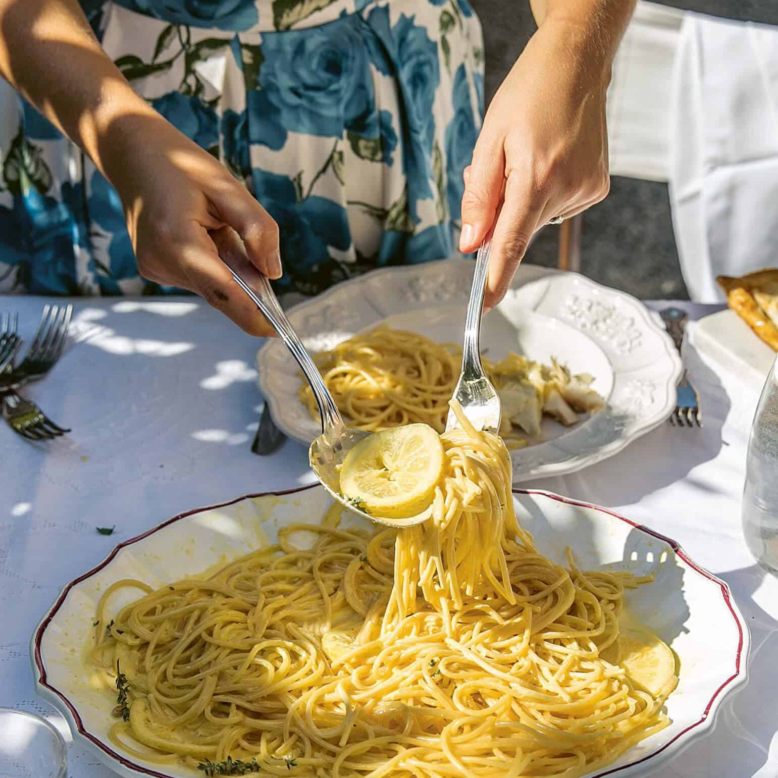 Spaghetti with Creamy Lemon Sauce by Skye McAlpine