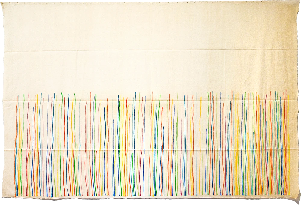 On the mark: Giorgio Griffa’s immersive abstraction