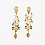 ISSIMO X Percossi Papi White Pellicano Earrings - Made to order