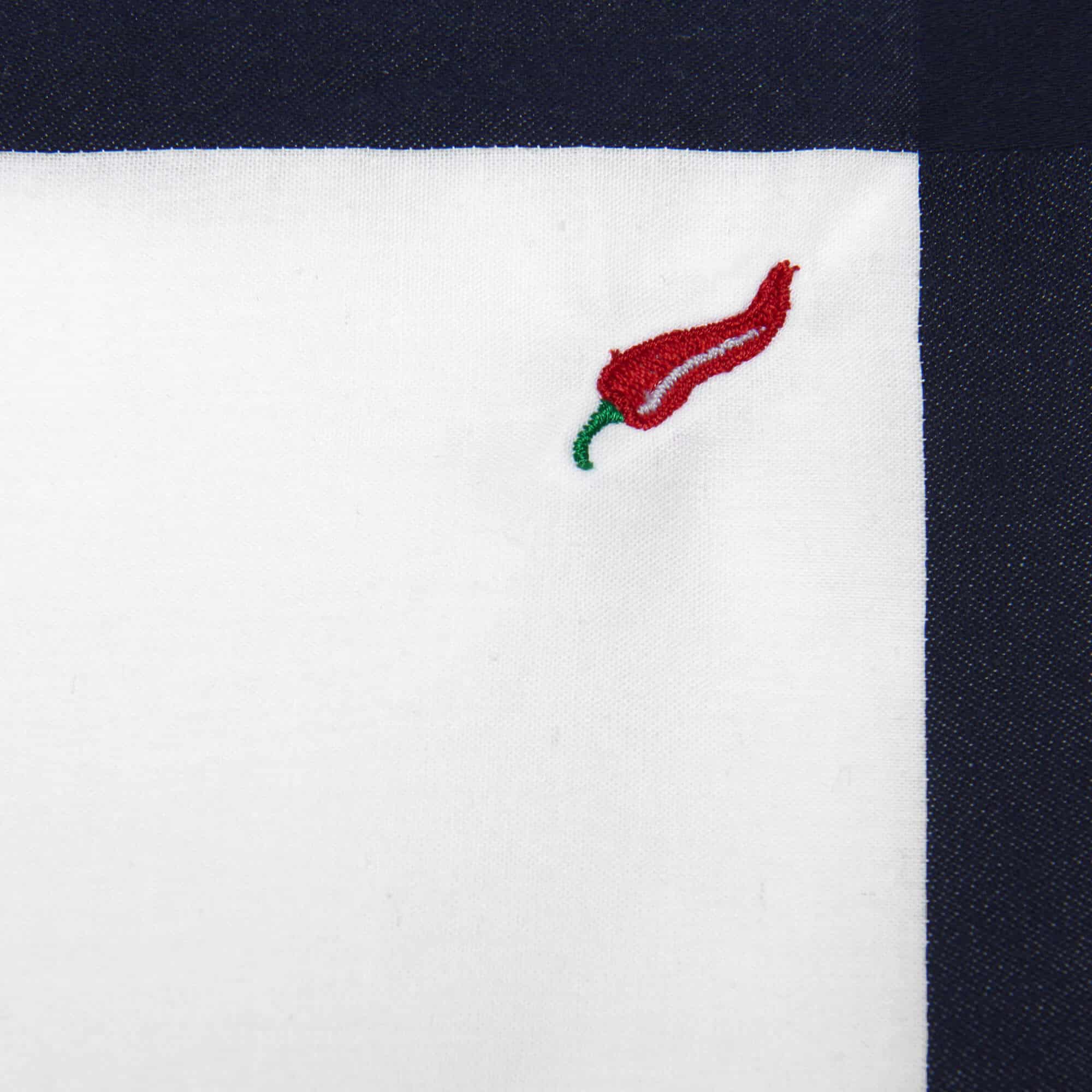 ISSIMO X Schostal Handkerchief with peperoncino embroidery
