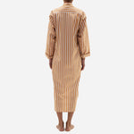 ISSIMO X Schostal Unisex Stripes Nightshirt - Tabac