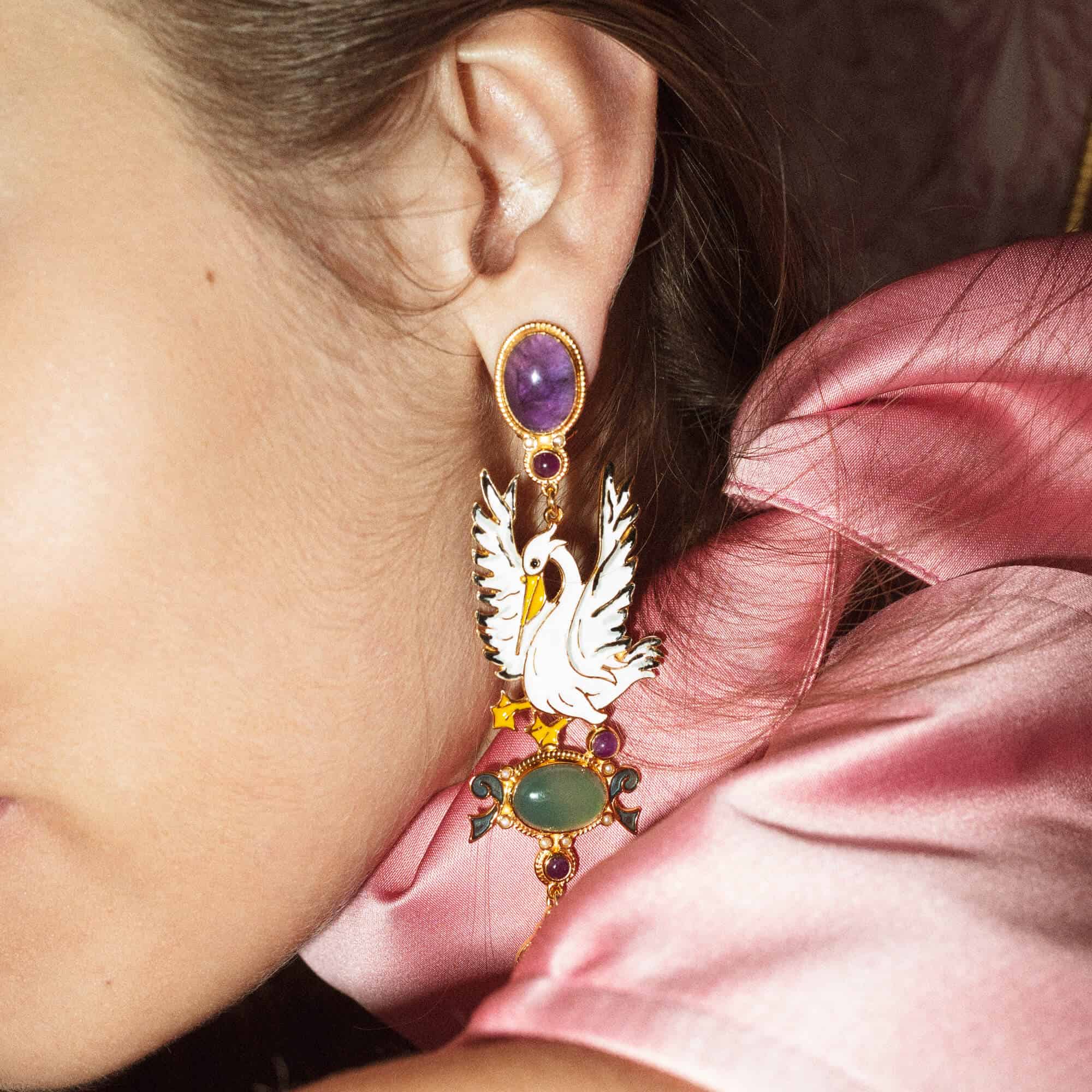 ISSIMO X Percossi Papi Pellicano Earrings - Made to order