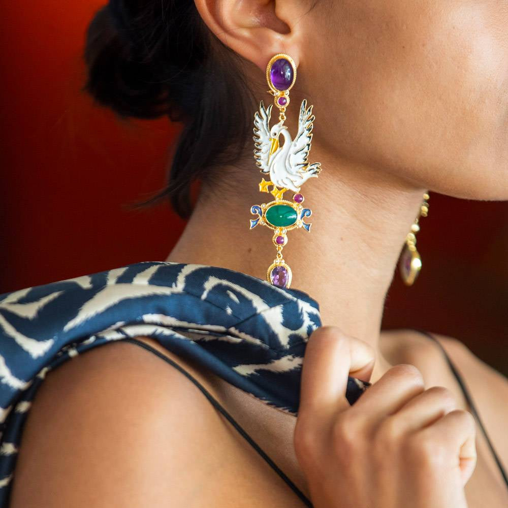 ISSIMO X Percossi Papi Pellicano Earrings - Made to order