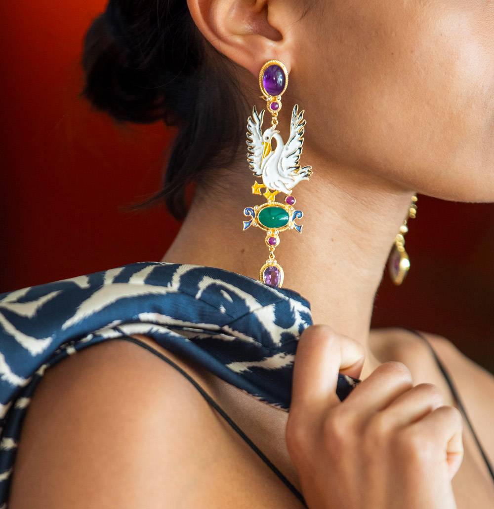 ISSIMO X Percossi Papi Pellicano Earrings - Made to order