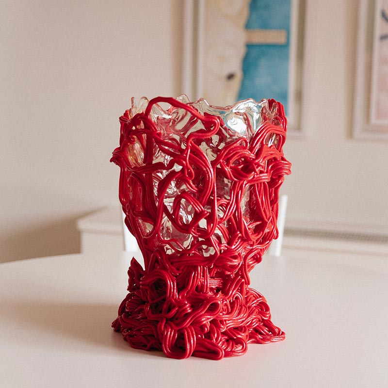 Fish Design by Gaetano Pesce Spaghetti Special Red Vase L