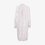 ISSIMO X Schostal Unisex Nightshirt - White & Multicoloured Stripes