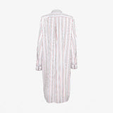ISSIMO X Schostal Unisex Nightshirt - White & Multicoloured Stripes