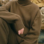 ISSIMO Cashmere Olive Sweater