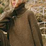 ISSIMO Cashmere Olive Sweater