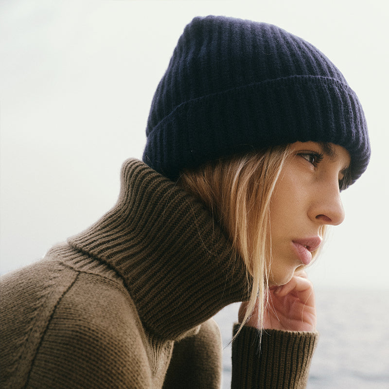 ISSIMO Cashmere Blue Navy Hat