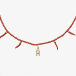 ISSIMO Coral and Gold Necklace