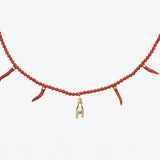 ISSIMO Coral and Gold Necklace