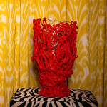Fish Design by Gaetano Pesce Spaghetti Special Red Vase XL