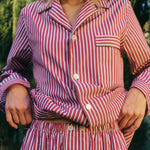 ISSIMO X Schostal Unisex Pyjama - Bordeaux & Olive Green