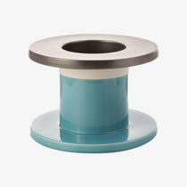 Bitossi Ceramiche Ettore Sottsass Spool vase Turchese