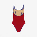 ISSIMO x Lido Trentasei One Piece Swimsuit Red & Navy Blue