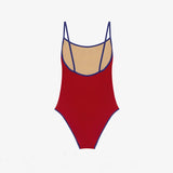 ISSIMO x Lido Trentasei One Piece Swimsuit Red & Navy Blue