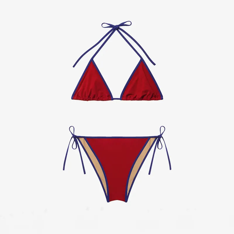 ISSIMO x Lido Venti Two Piece Red & Navy Blue