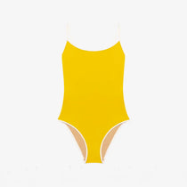 ISSIMO x Lido Trentasei One Piece Swimsuit Yellow and White