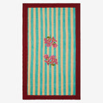 ISSIMO X Lisa Corti Bougainvillea White Veronese Stripes Junior Quilt