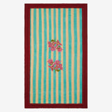 ISSIMO X Lisa Corti Bougainvillea White Veronese Stripes Junior Quilt