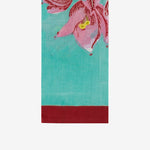 ISSIMO X Lisa Corti Bougainvillea White Veronese Stripes Napkin