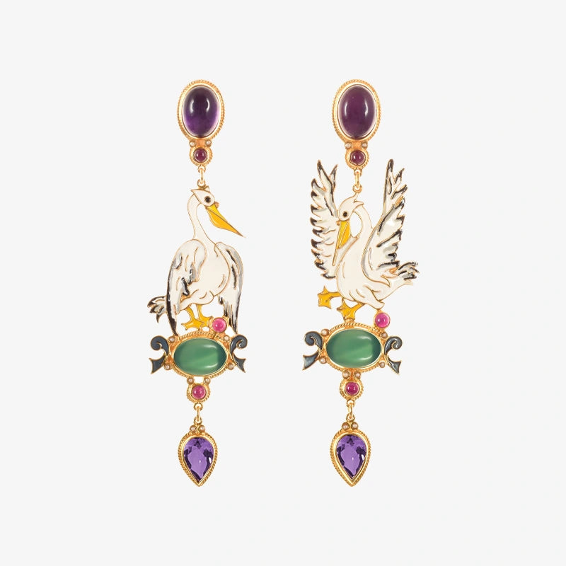 ISSIMO X Percossi Papi Pellicano Earrings - Made to order