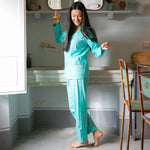 ISSIMO X Schostal Unisex Pyjama - Turquoise & Orange