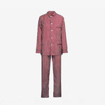 ISSIMO X Schostal Unisex Pyjama - Bordeaux & Olive Green