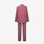 ISSIMO X Schostal Unisex Pyjama - Bordeaux & Olive Green