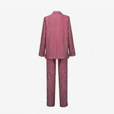 ISSIMO X Schostal Unisex Pyjama - Bordeaux & Olive Green