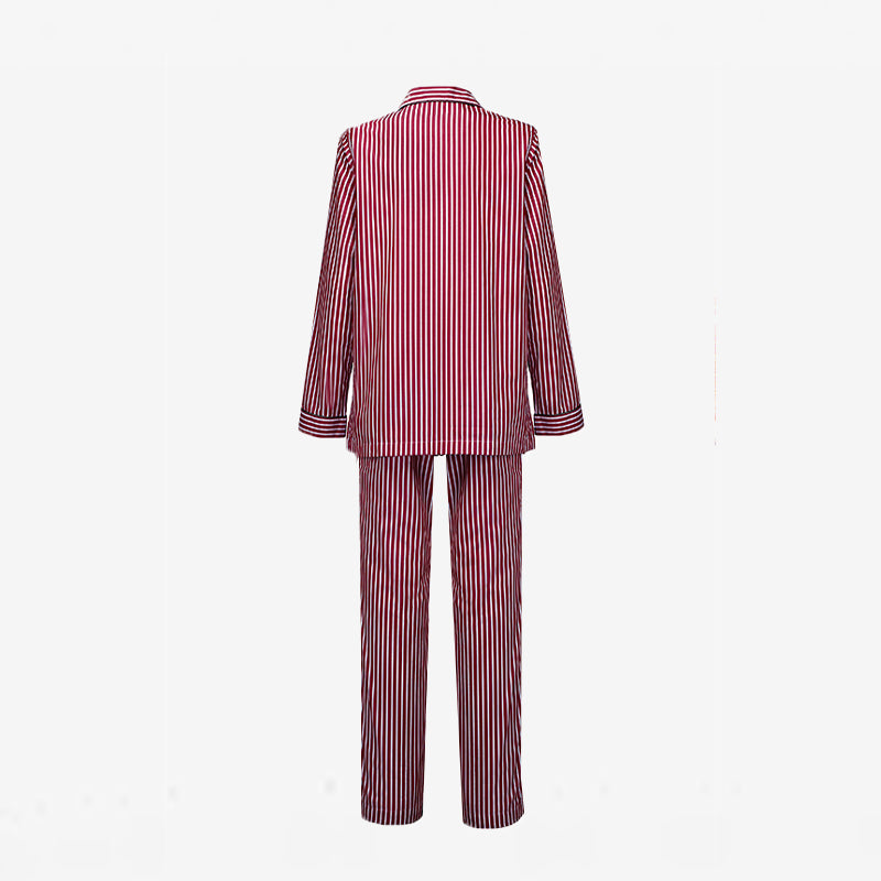 ISSIMO X Schostal Unisex Pyjama - Bordeaux & Olive Green