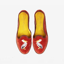 ISSIMO X Allagiulia Artisanal Brick Embroidery Loafers