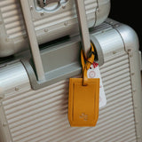 ISSIMO X Pineider Mustard Logo Luggage Tag